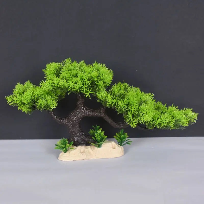 Plastic bonsai artificial plant for interior decoration