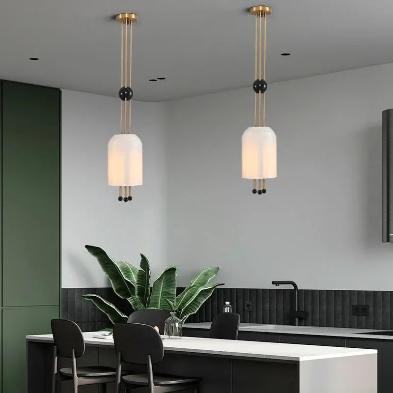 Wabi-sabi design glass chandelier for modern decoration - view 2
