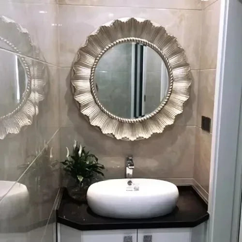 Vintage round decorative mirrors for an elegant Nordic touch - B65 65cm