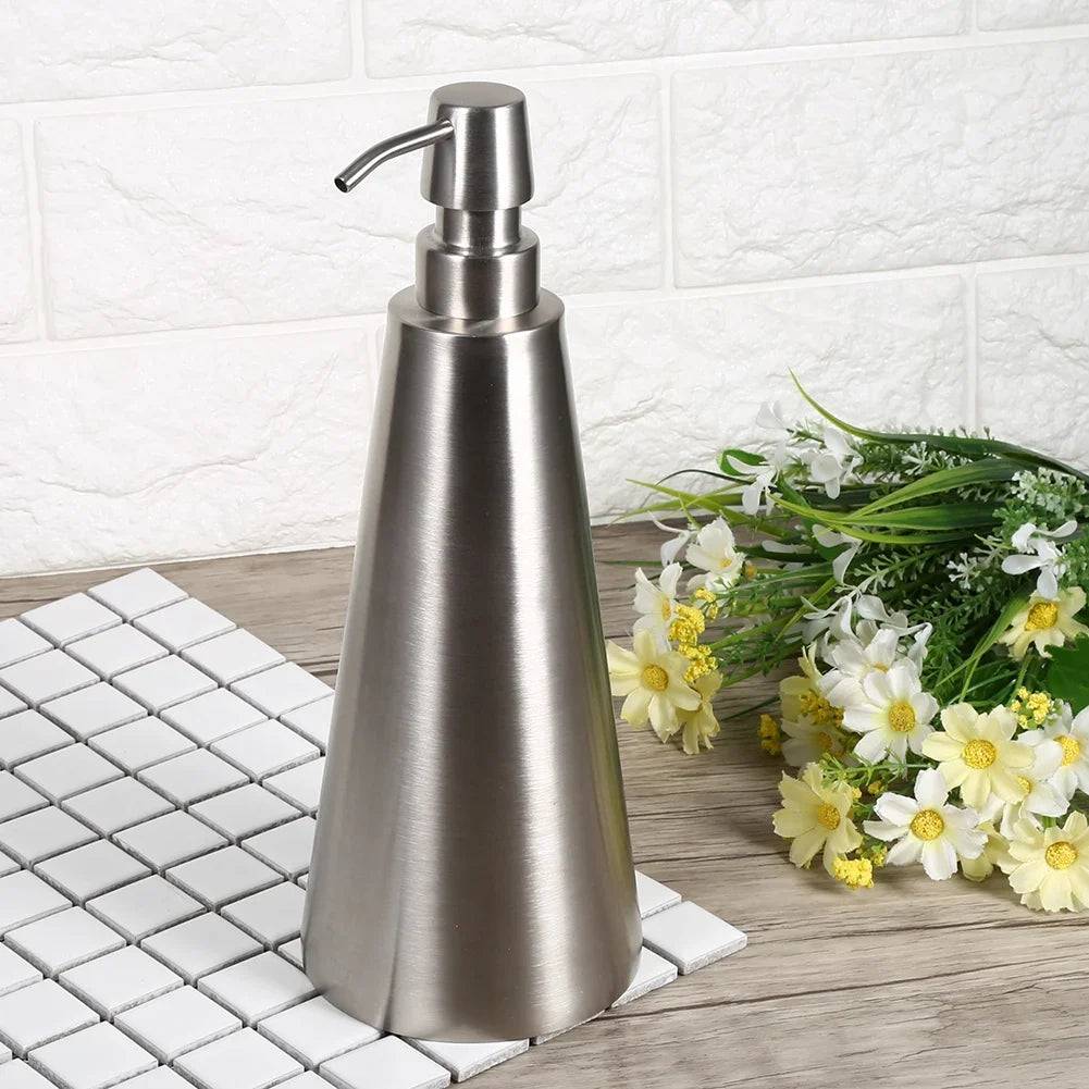 Liquid soap dispenser in stainless steel high capacity - view 4