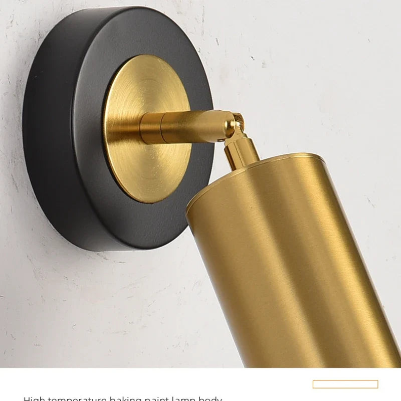 Modern rotary wall sconce adjustable for reading and study - view 5