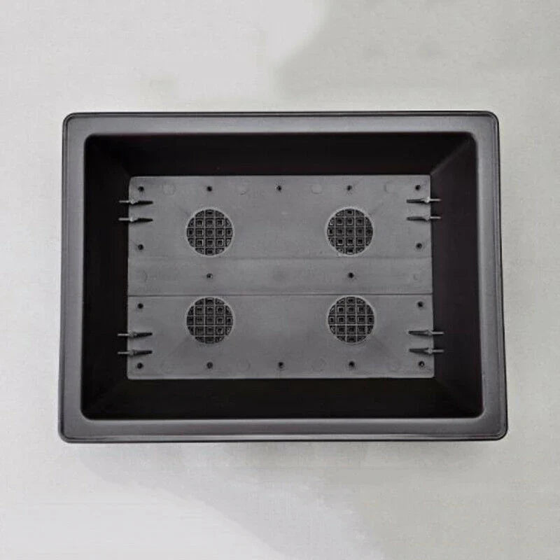 Plastic rectangular flower pot for bonsai and garden - view 4