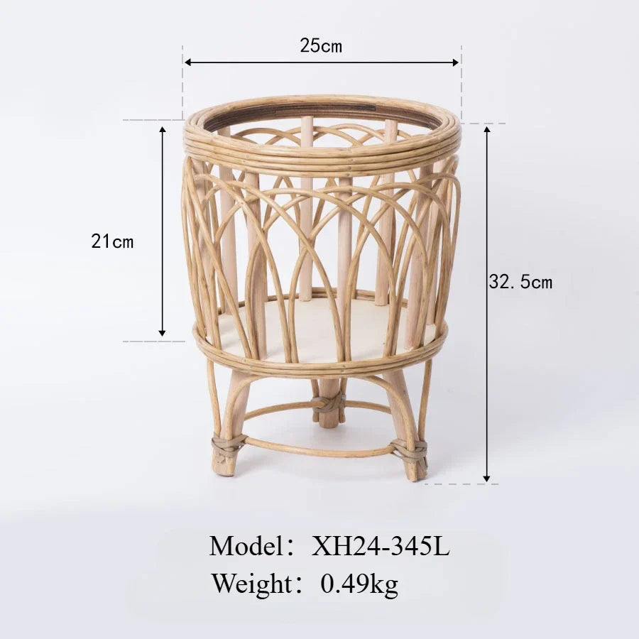 Flower pot in rattan creative bamboo support - XH24-345L