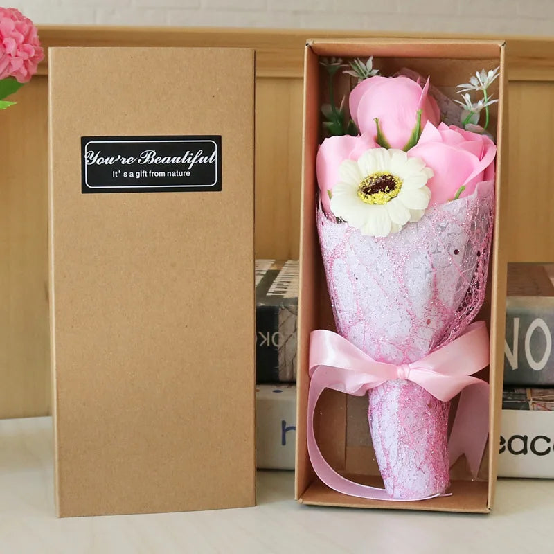 Pink soap in gift box for any occasion