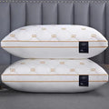 Bedroom Pillow - Sleep Neck Support, Not Easy To Collapse High Pillow Core, Suitable for Four Seasons Use, Machine Washable - WHITE / 48x74cm