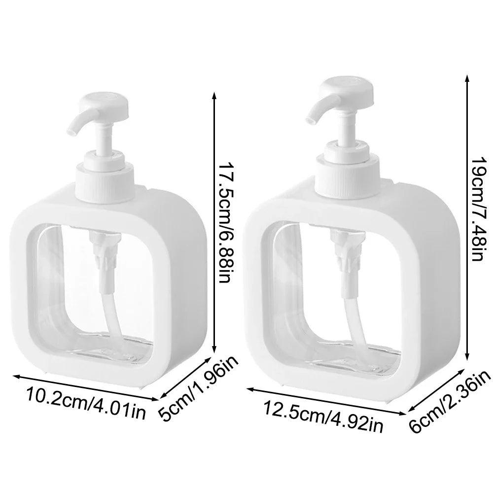 A large-capacity soap dispenser bottle, transparent visible plastic press bottle, suitable for travel, kitchen, bathroom - view 6