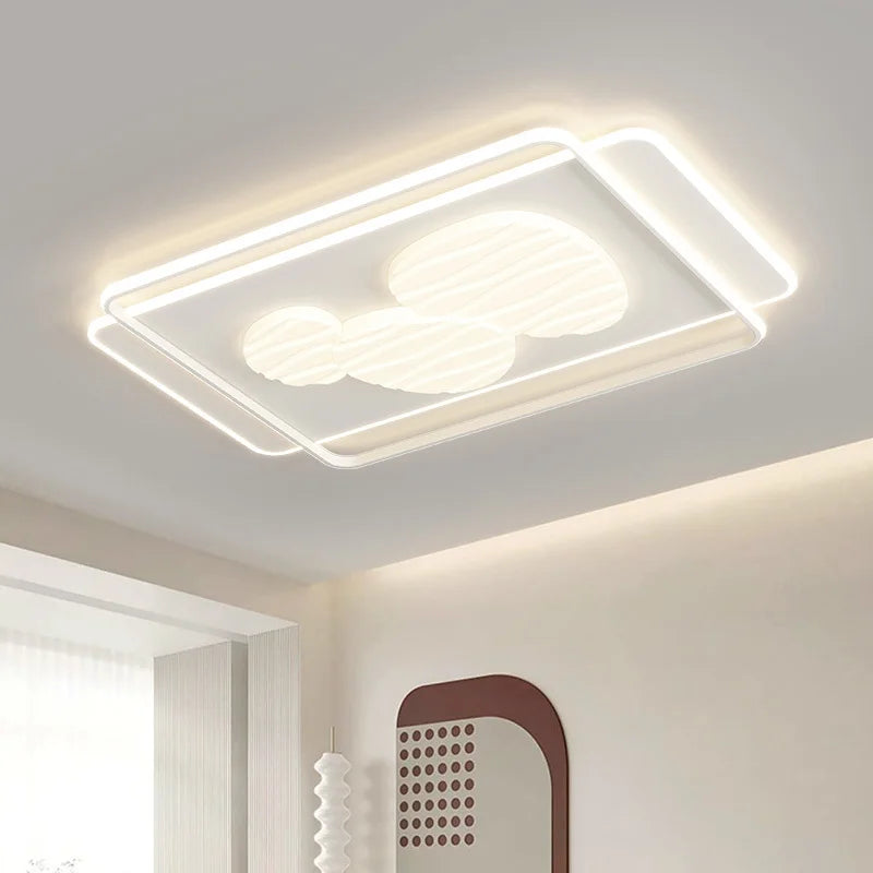 Modern led ceiling for interior decoration and elegant light fixtures - view 3