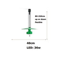 Minimalist Flexible LED Aluminum Chandelier, Advanced-Tech Design - Warm light / 40cm green