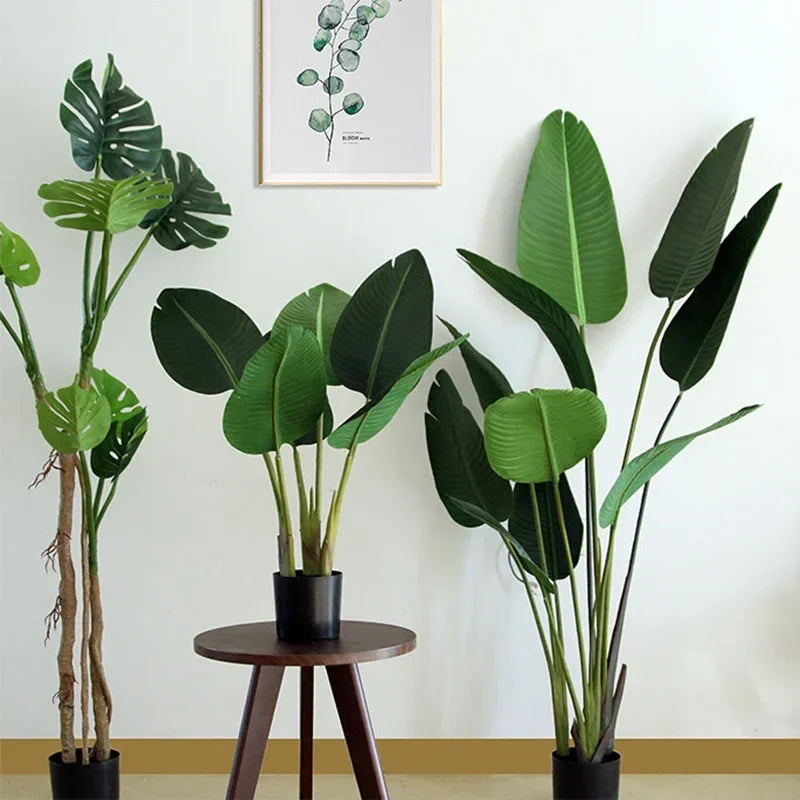 6-leaf artificial travel tree for outdoor decoration