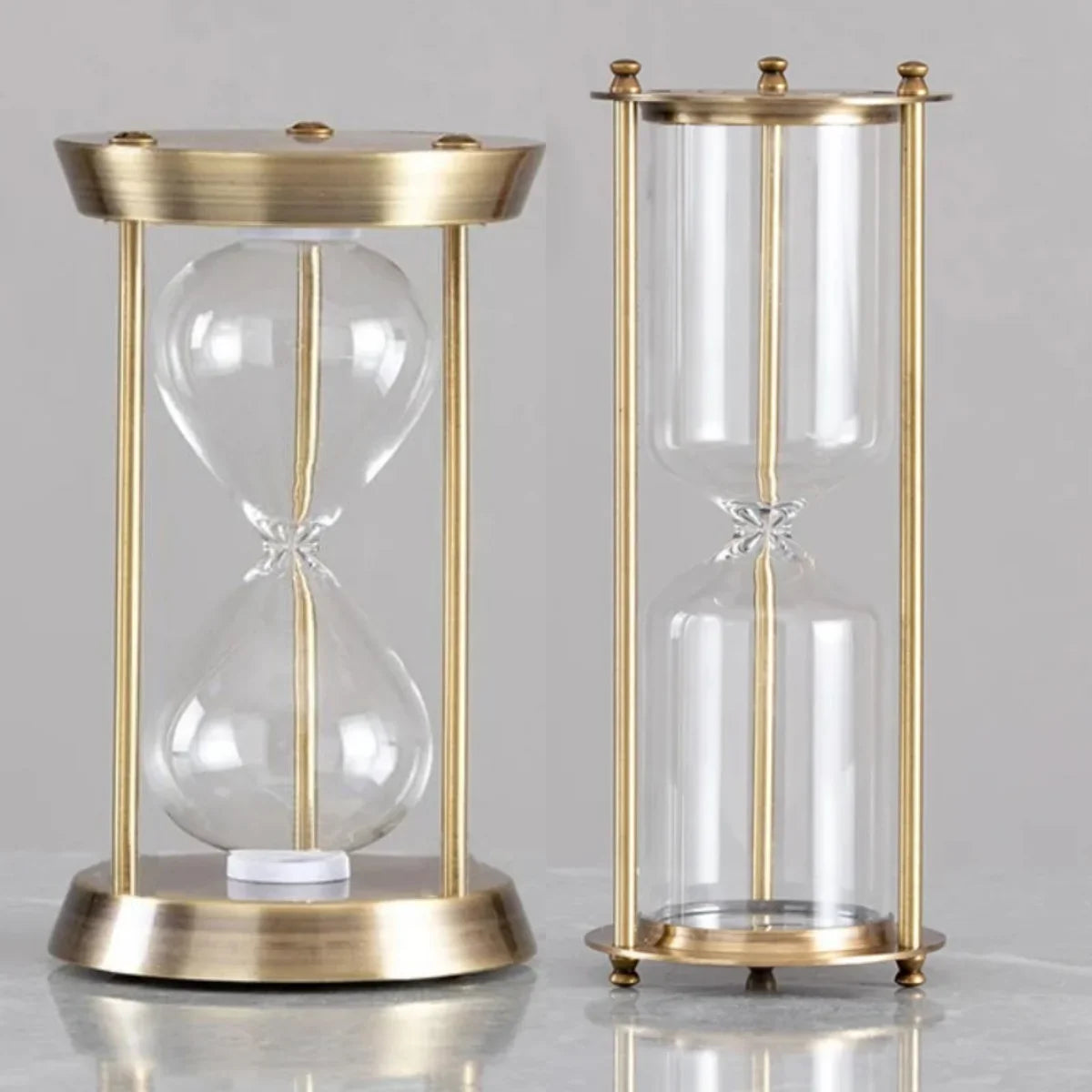 Vintage glass hourglass bottle creative decoration for home