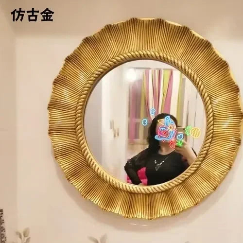 Vintage round decorative mirrors for an elegant Nordic touch - A65 65cm