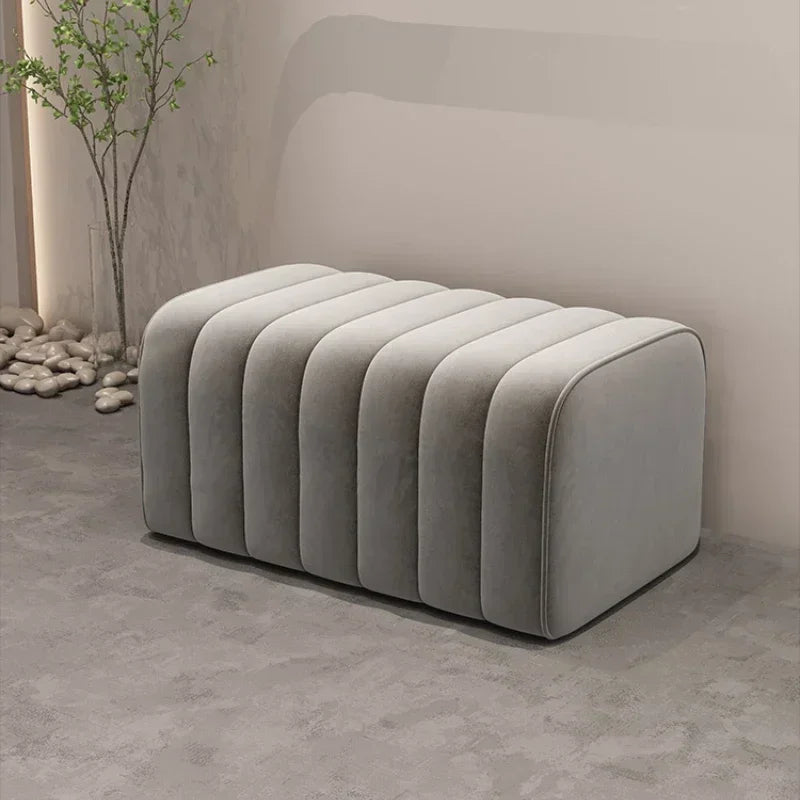 Modern design shoe bench with soft and comfortable footrest - view 2