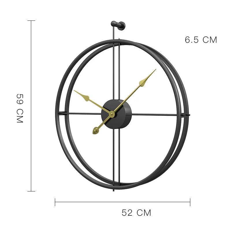 Large Silent Wall Clock, Modern Design Clocks, Home decor, Office, Hanging Wall Watch, European Style, 55cm - view 4