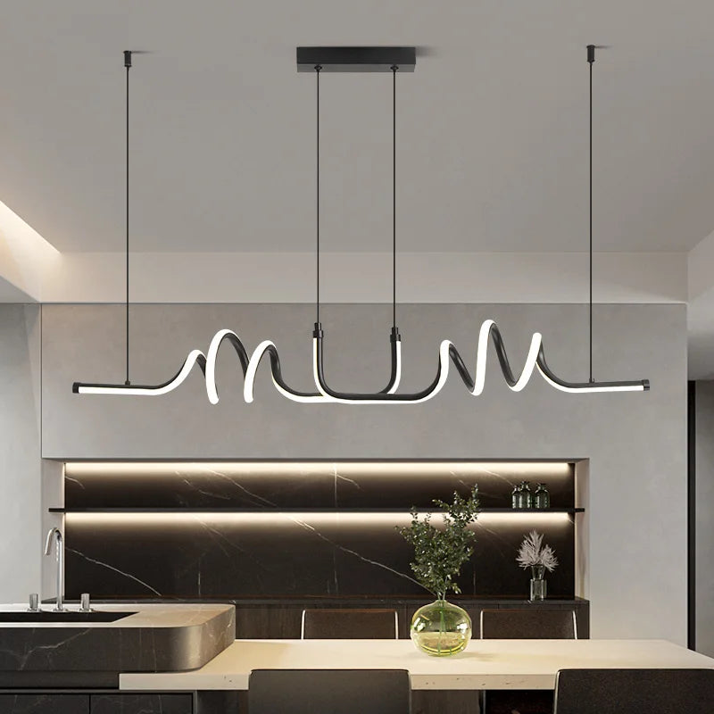 Modern and minimalist pendant light for interior decorative lighting - view 3