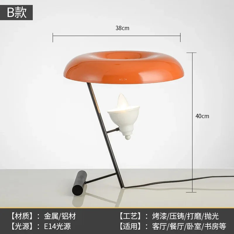 Creative table lamps modern design to led for interior decoration - Orange