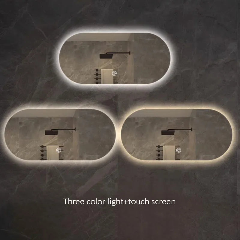 Intelligent elliptic mirror light anti-foam three colors wall - 50x70cm 2