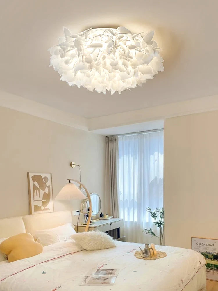 Creative acrylic ceiling with modern decorative design petals - view 3