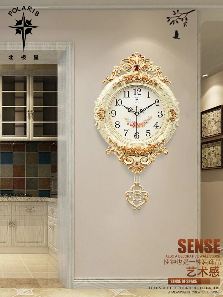 Silent modern style wall clock for interior decoration - view 2