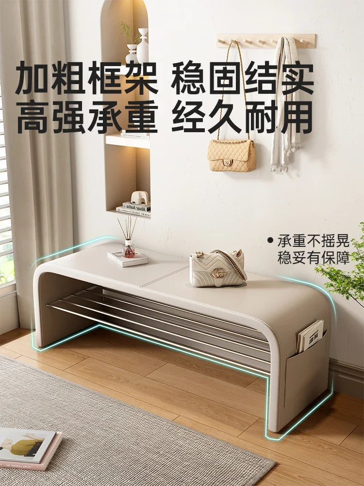 Versatile bench for storage and decorative seat - view 6