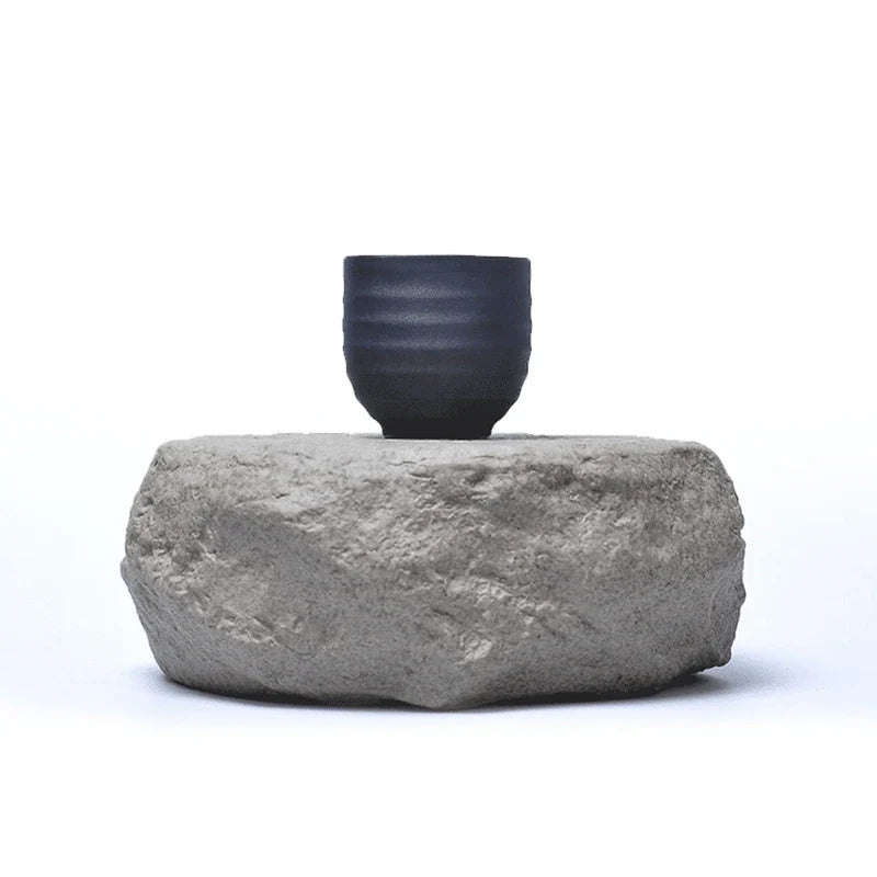 Ceramic Rock Mud Imitation Stone tea Washing Pen Wash tea Cups, Household tea Set Accessories, Extra Large Basin - view 2