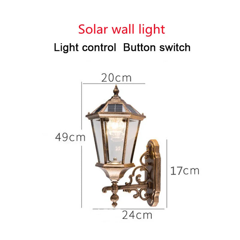 Outdoor solar lamp for garden lighting and walkway - B Linear Bronze