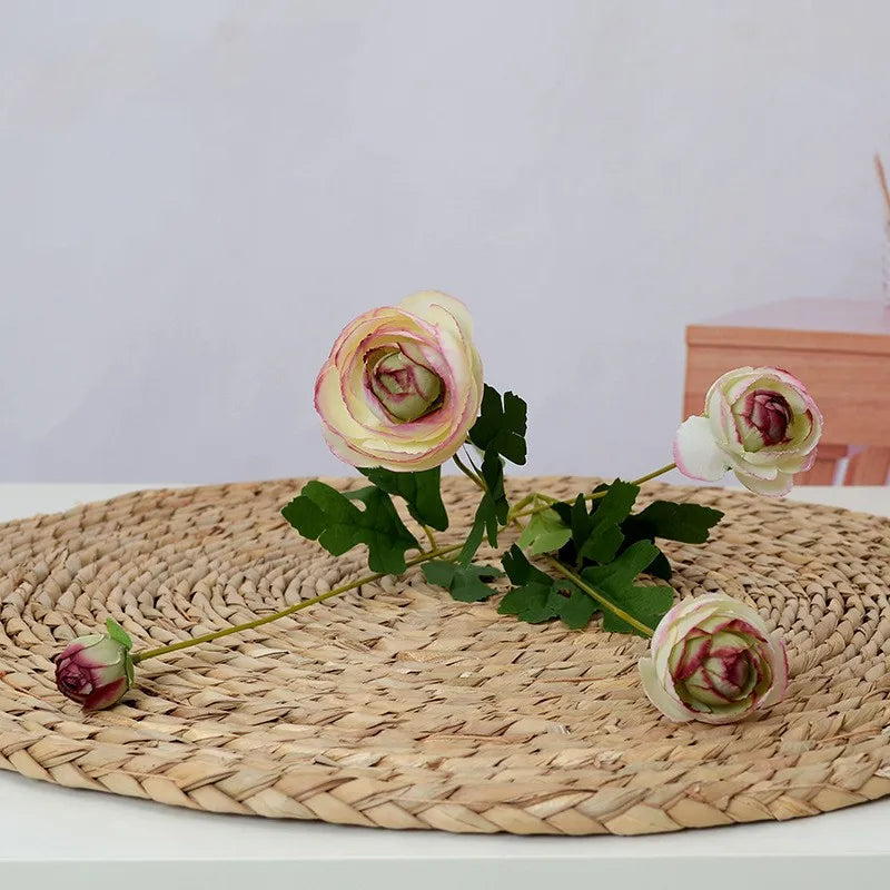 Artificial silk peony flowers for decorations and festive events - Green