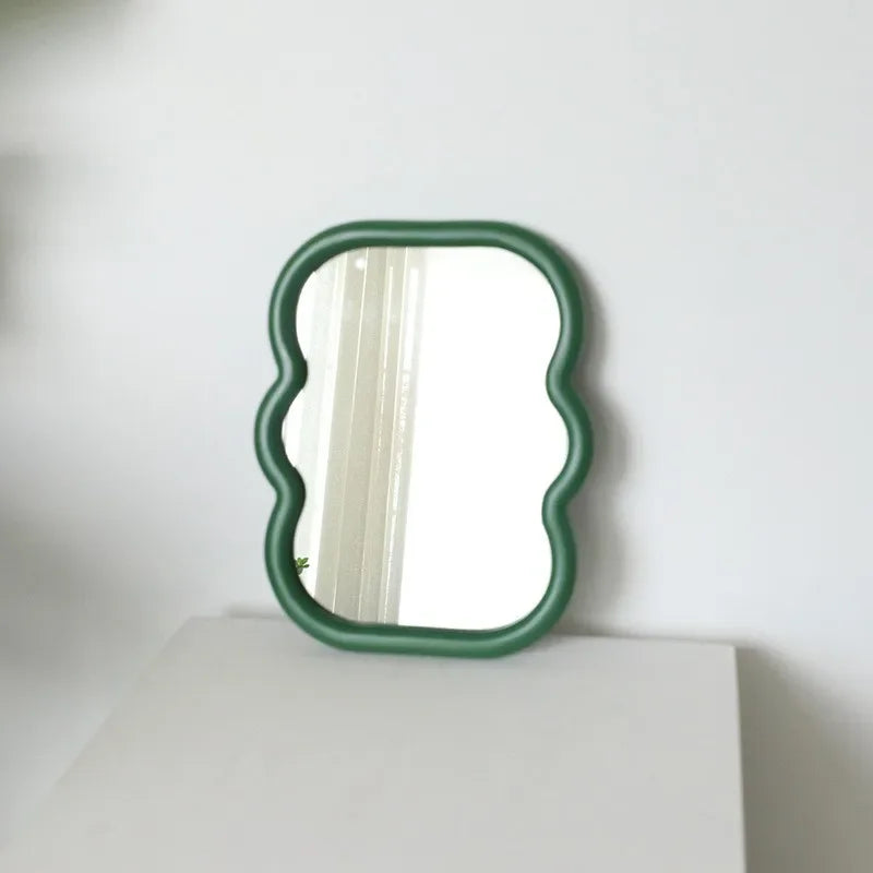 Decorative wooden mirrors on foot for vanity - view 2