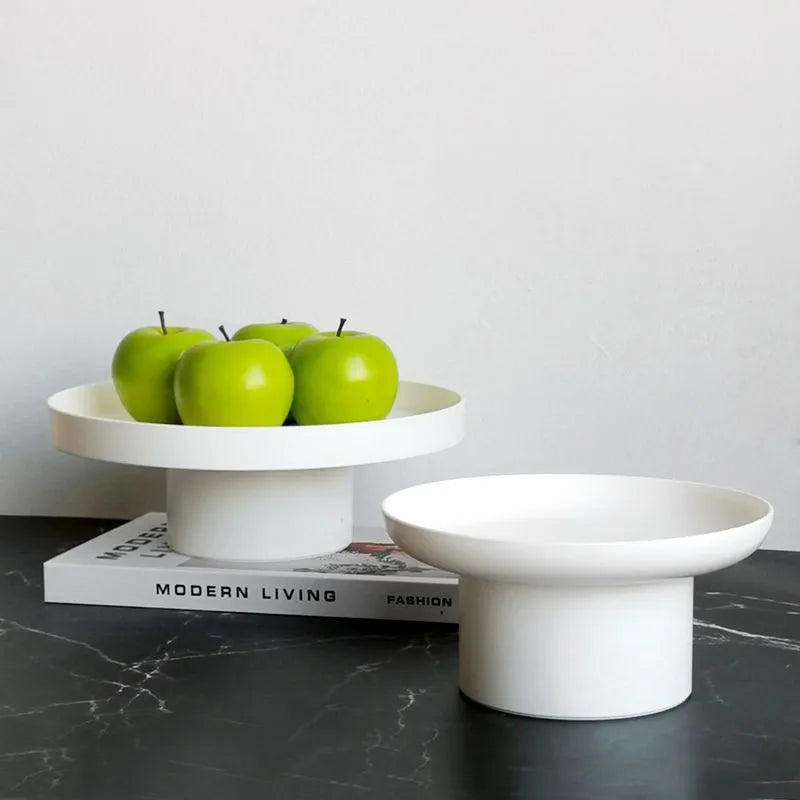 Round decorative storage tray for fruits and cosmetics - view 3