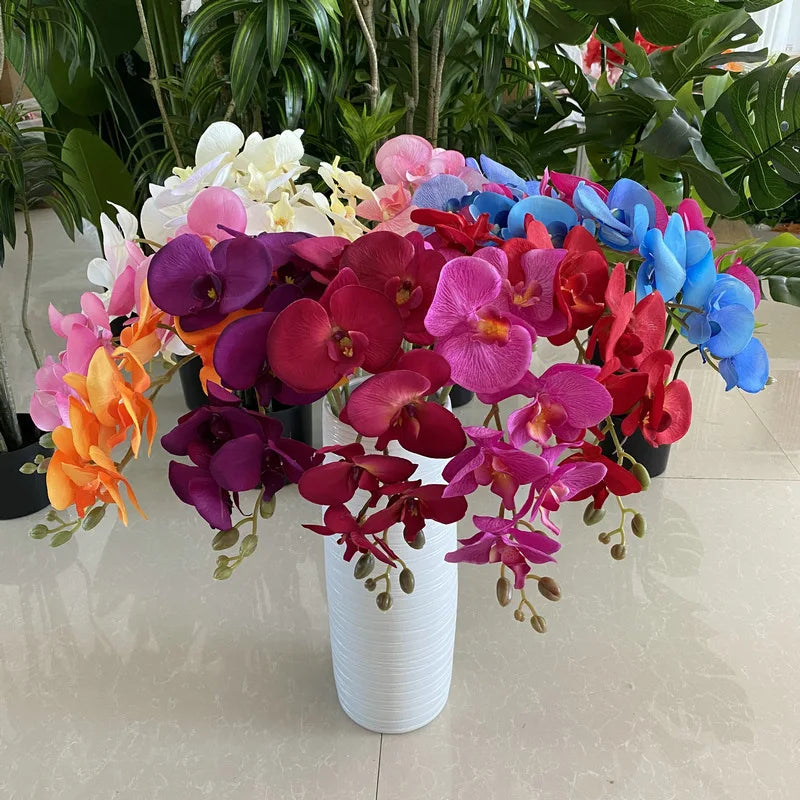 Artificial velvet flower arrangement for elegant decoration - view 4