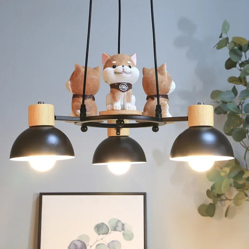 Puppy-shaped chandelier for child room decoration - view 2