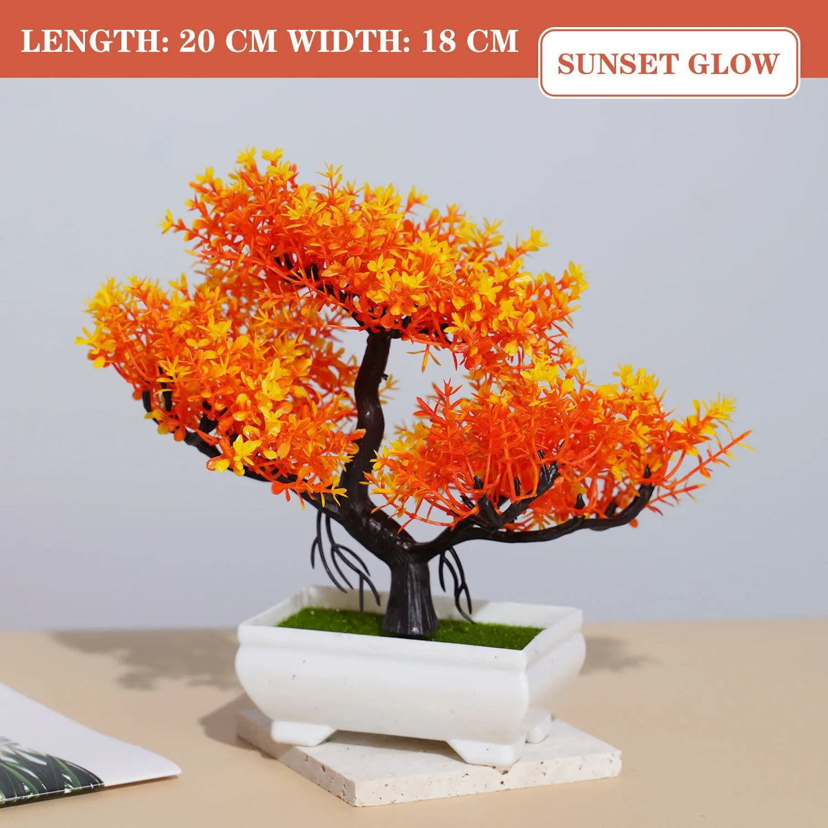 Artificial plants bonsai small tree interior and exterior decoration - PJ31-07 / With Pot
