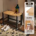 Creative Gourd Stool, French Woven Solid Wood Stool, Household Shoe Changing Stool, Living Room Sofa Side Shelf - Length 60 cm - D