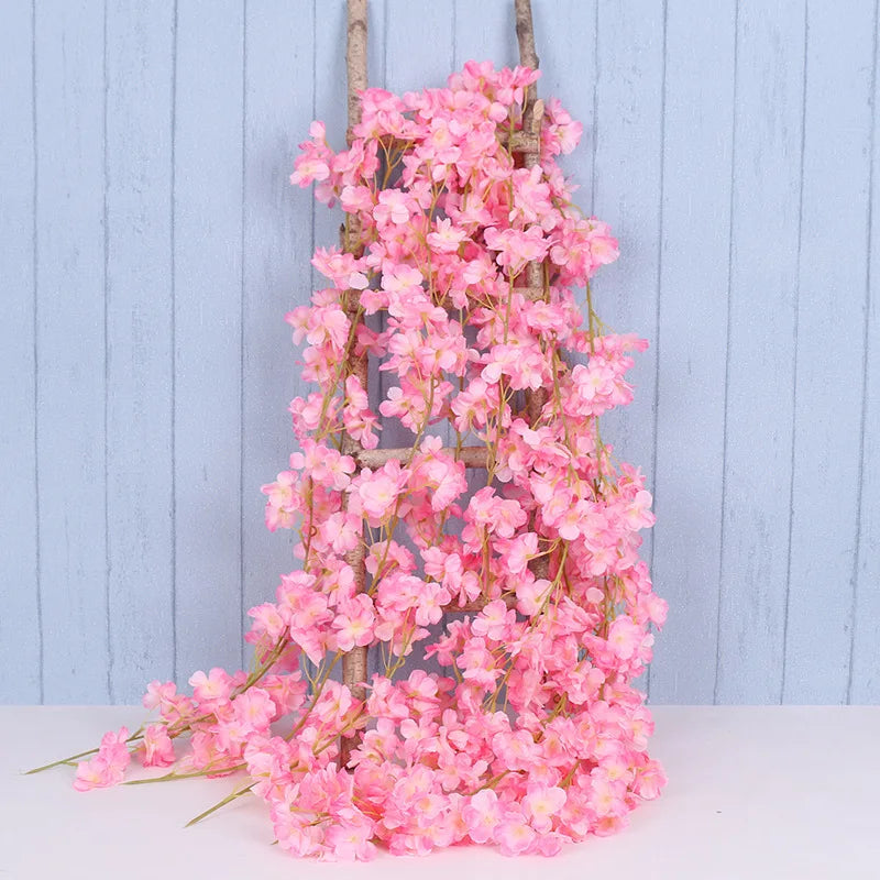 Artificial flower garland for wedding and interior decoration