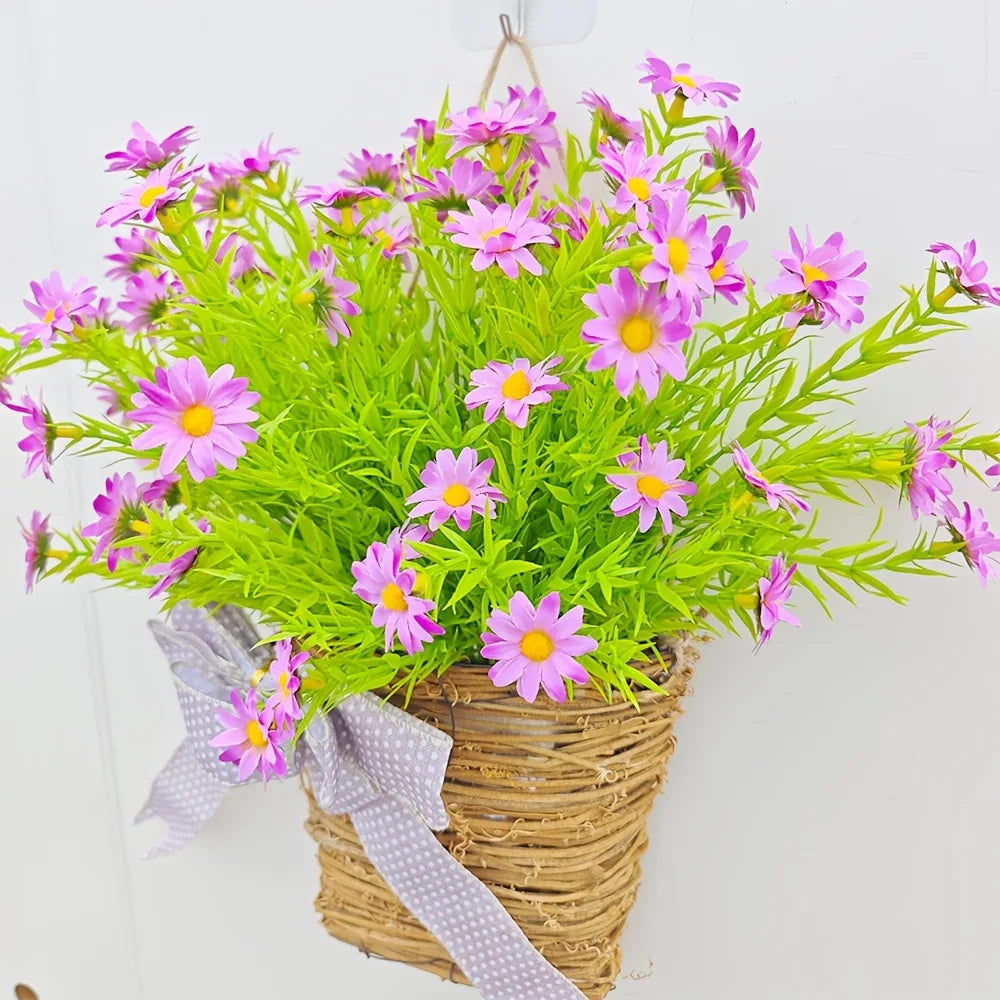 Basket of artificial spring crown flowers for Easter decoration - view 5