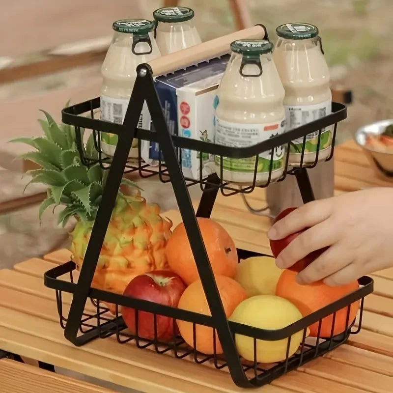 Removable storage basket for vegetable fruits and cosmetics - view 3