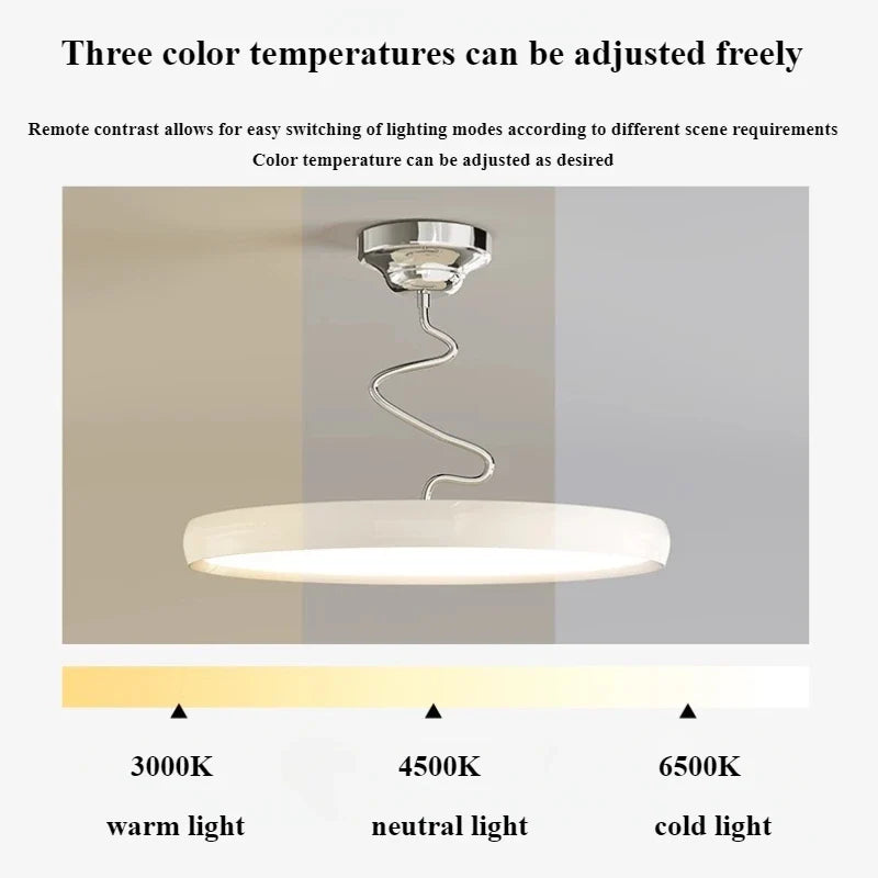 Modern light simple Nordic style aluminum with LED lights - view 5