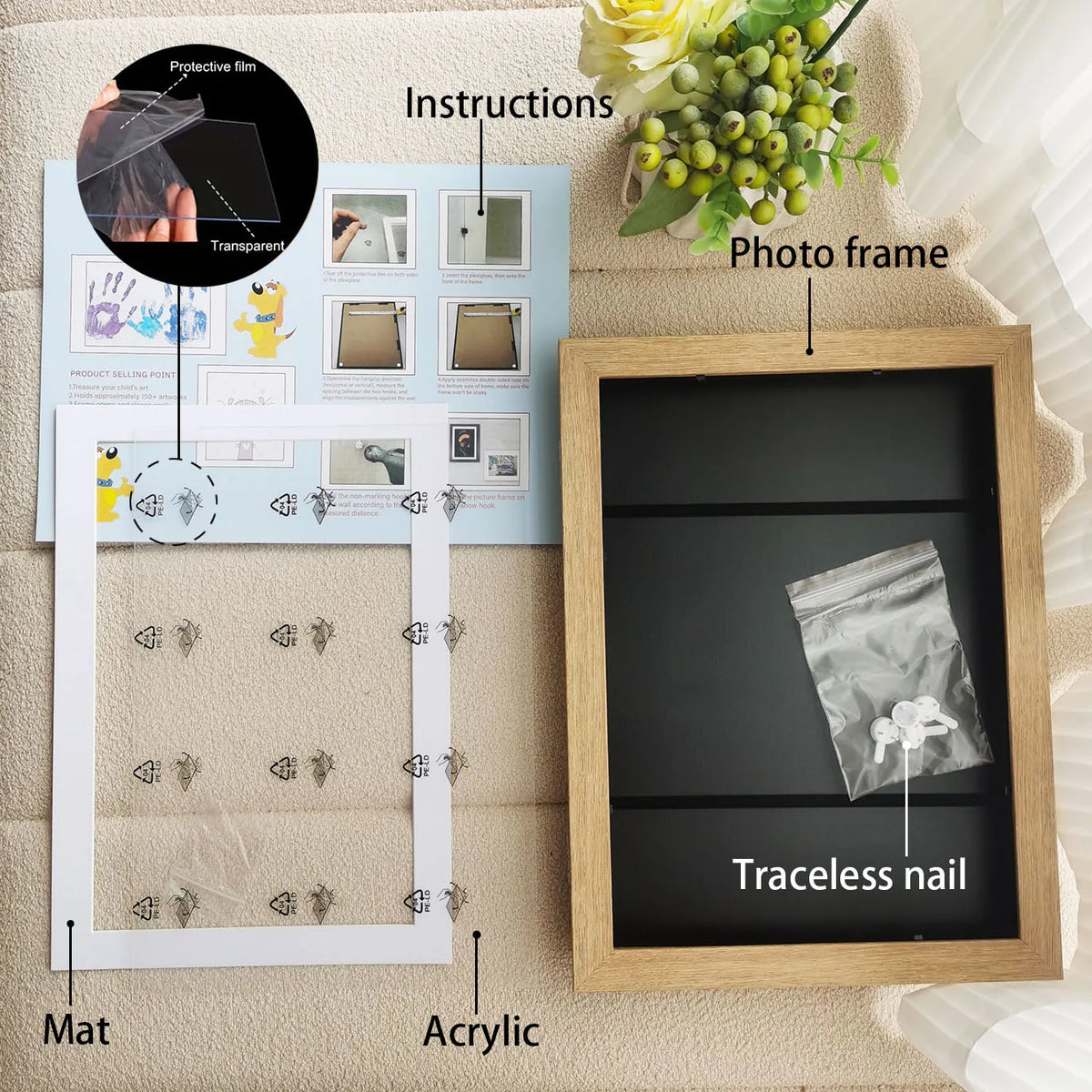 Magnetic art frames for children interchangeable decorations - view 8