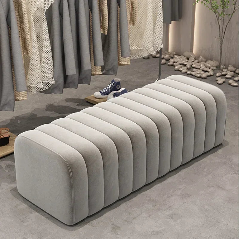 Modern design shoe bench with soft and comfortable footrest - view 3