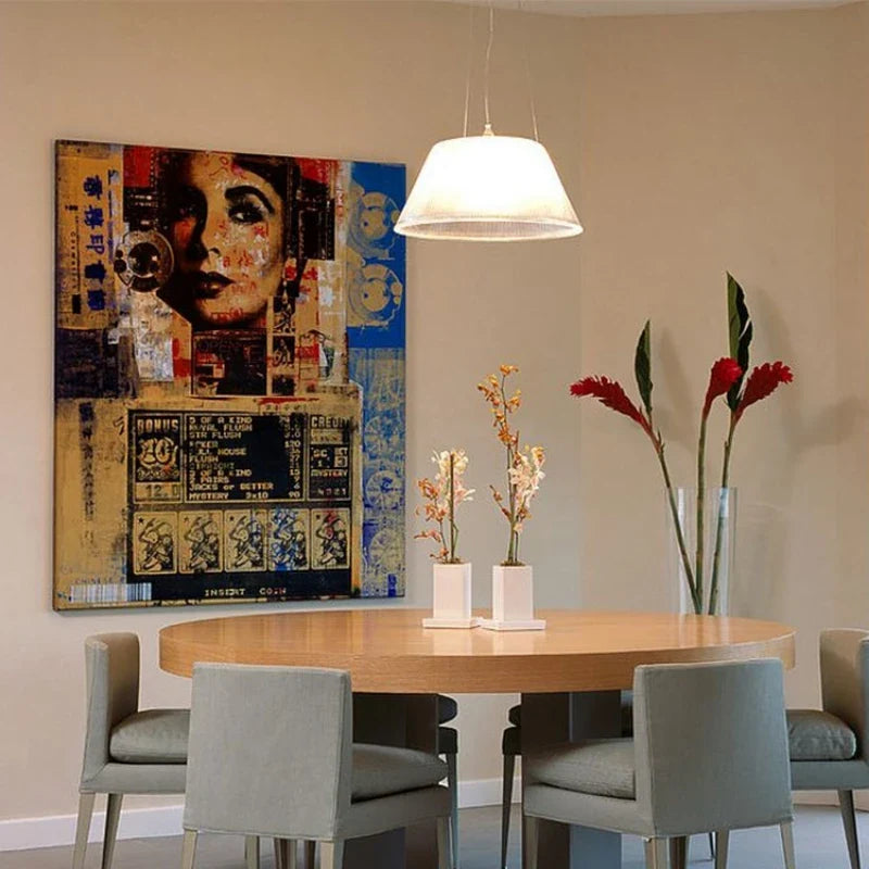 Modern glass design chandelier for cafe hotels and shops - view 2