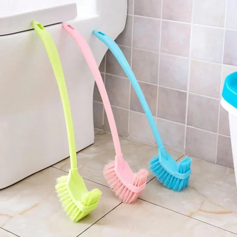 Long handle plastic cleaning brush for hard corners - view 3