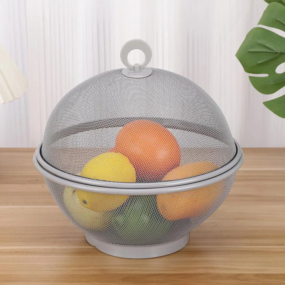 Mesh fruit basket with anti fly cover in stainless steel - view 3