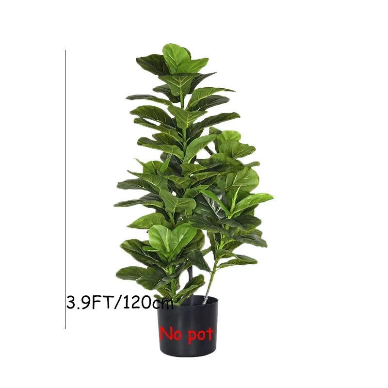 Tropical tree artificial ficus for home decoration garden shop - 120 cm A / No Pot