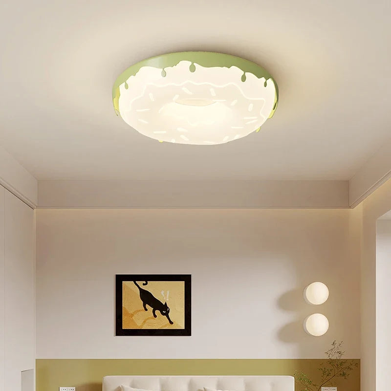 Modern girly style donut ceiling lighter simple and elegant