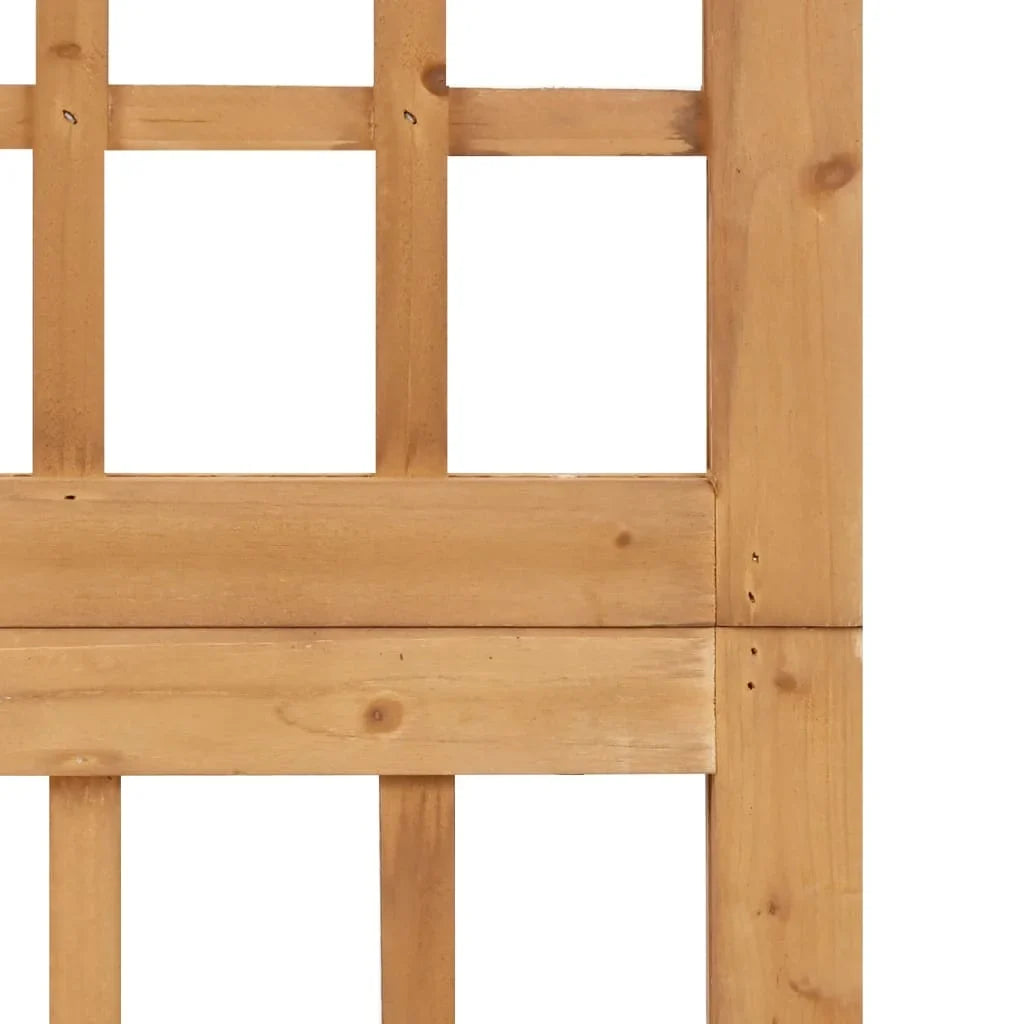 6-panel pine wood separation wall 242,5x180 cm - view 5