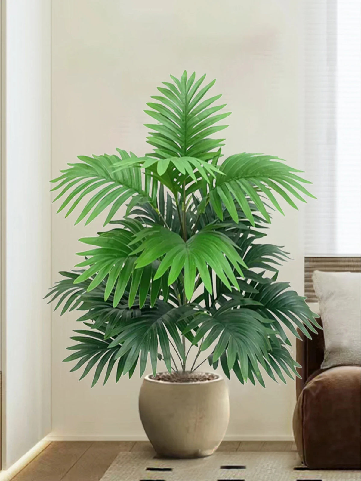 Artificial palm with tropical leaves for interior decoration - view 3