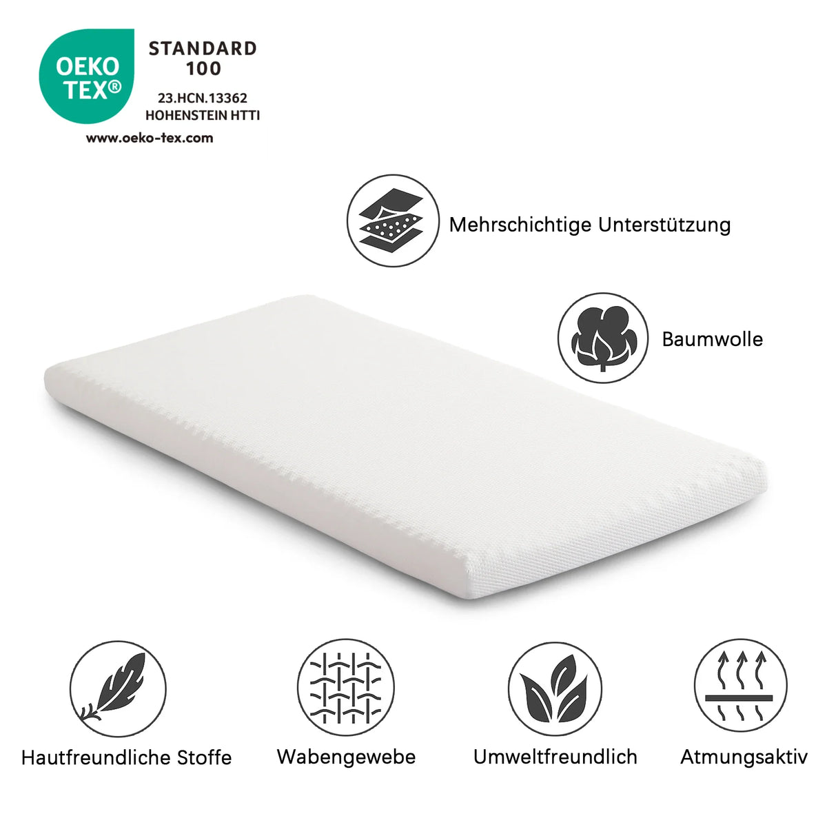 Comfortable Honeycomb Mattress in Polyester-Cotton Blend - TH324912GAA