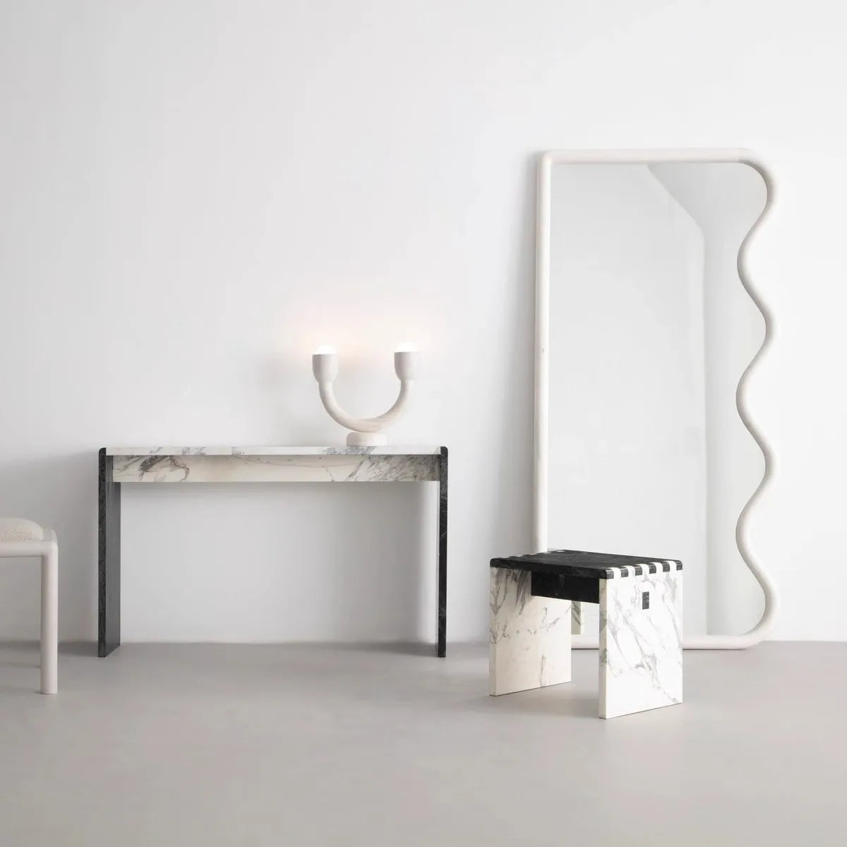 Creative retro mirror in wood for wall interior decoration - view 3
