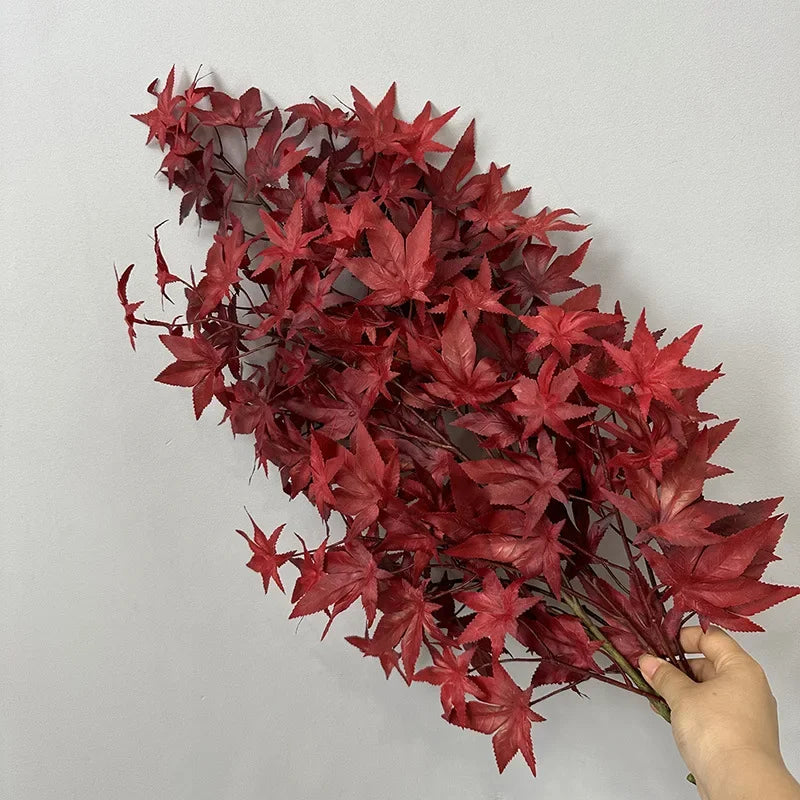 Artificial plants in decorative silk maple foliage for indoor use - view 2