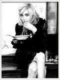 Artistic poster women drinking wine and eating spaghettis home decoration - 60X90cm Unframed / 9