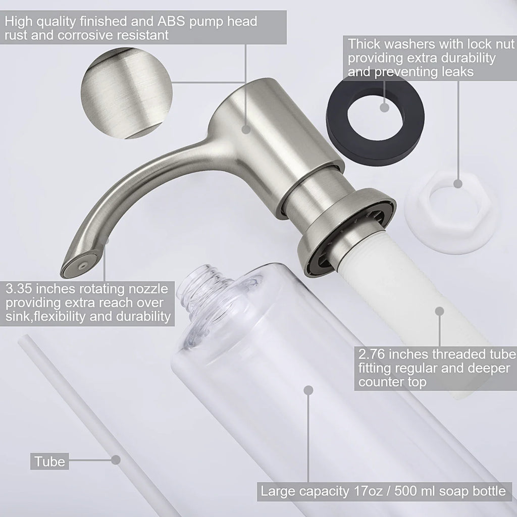 Liquid soap dispenser for kitchen 500 ml practical accessories - view 10